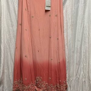 Soft Surroundings- Beautiful peach skirt with beading!!!